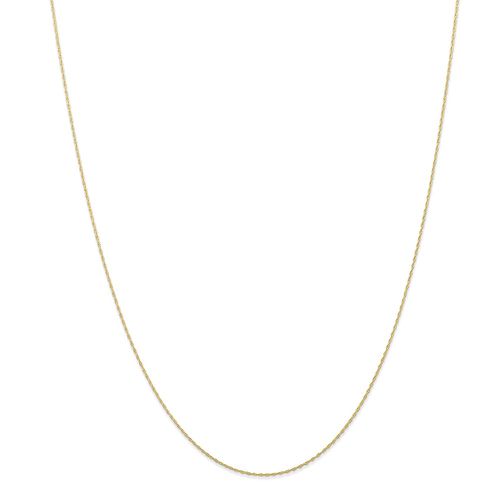 K Rose Gold .5 mm Carded Cable Rope Chain / 10K5RR - Jewelry - Modalova