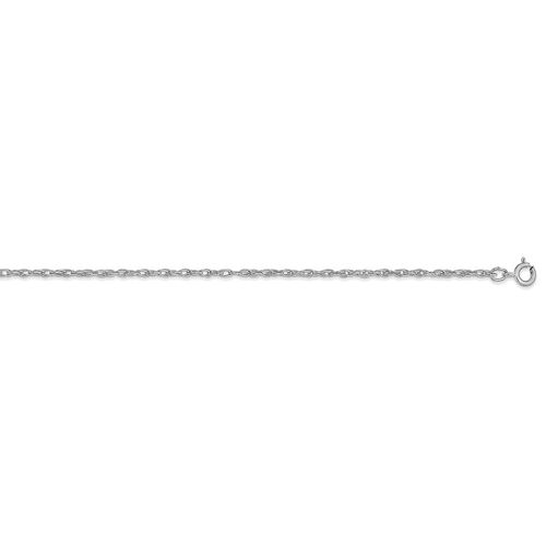 K White Gold 1.35mm Carded Cable Rope Chain / 10RW - Jewelry - Modalova