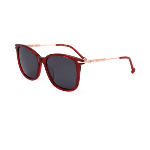 Women's Sunglasses - Red Square Frame Grey Lens / HER 0100/G 0C9A - Carolina Herrera - Modalova