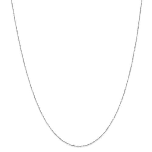 K White Gold .5 mm Carded Curb Chain / 10K8CW - Jewelry - Modalova