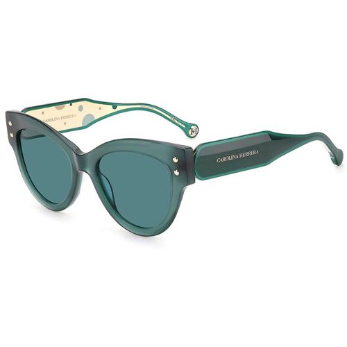 Women's Sunglasses - Teal Cat Eye Frame Blue Lens / CH 0009/S 0ZI9 - Carolina Herrera - Modalova