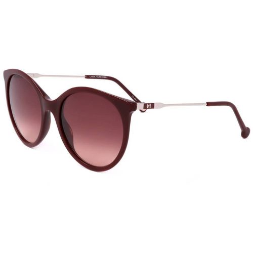 Women's Sunglasses - Burgundy Round Frame Pink Lens / CH 0069/S 0LHF - Carolina Herrera - Modalova