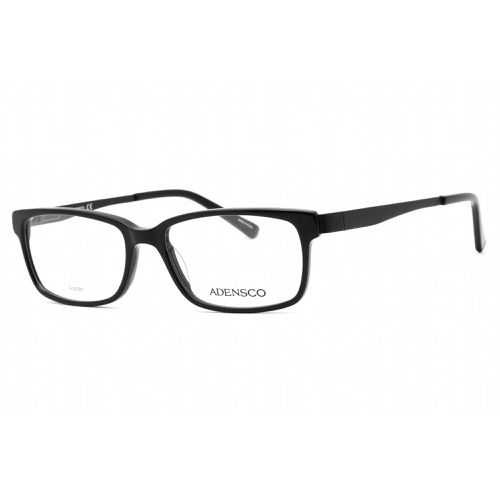Men's Eyeglasses - Black Plastic Full Rim Rectangular Frame / AD 126 0807 00 - Adensco - Modalova