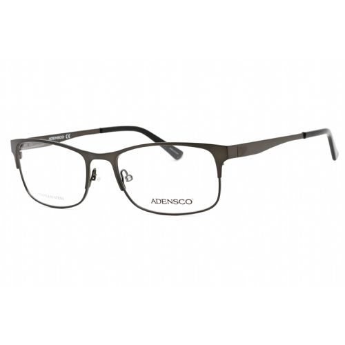 Men's Eyeglasses - Matte Dark Ruthenium Plastic Rectangular / AD 125 0R80 00 - Adensco - Modalova