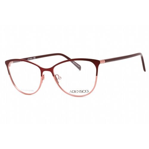 Women's Eyeglasses - Burgundy Shaded Metal Frame Clear Lens / AD 240 07W5 00 - Adensco - Modalova