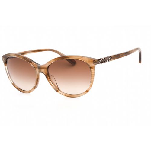 Women's Sunglasses - Topaz Horn Plastic Oval Fixed Nose Pads Frame / BB7202 200 - Bebe - Modalova