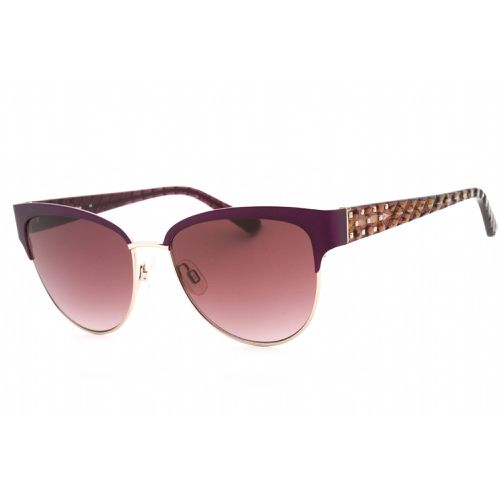 Women's Sunglasses - Plum Acetate Rectangular Adjustable Nose Pads / BB7208 710 - Bebe - Modalova