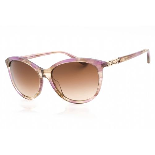 Women's Sunglasses - Plum Horn Full Rim Oval Fixed Nose Pads Frame / BB7202 500 - Bebe - Modalova