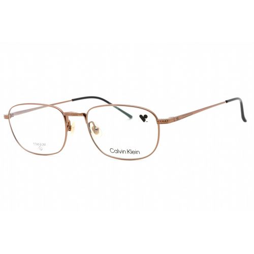 Men's Eyeglasses - Amber Gold Titanium Rectangular Frame / CK23112T 781 - Calvin Klein - Modalova