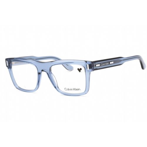 Men's Eyeglasses - Blue Rectangular Frame Clear Lens / CK23519 414 - Calvin Klein - Modalova