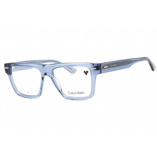 Men's Eyeglasses - Blue Rectangular Frame Clear Lens / CK23522 414 - Calvin Klein - Modalova