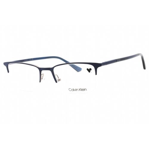 Men's Eyeglasses - Clear Demo Lens Blue Rectangular Frame / CK22118 438 - Calvin Klein - Modalova