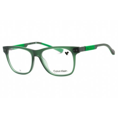 Men's Eyeglasses - Clear Lens Khaki Square Full Rim Frame / CK23521 330 - Calvin Klein - Modalova