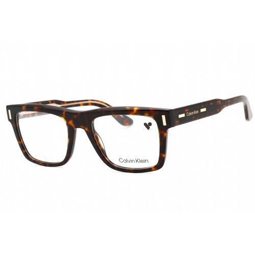 Men's Eyeglasses - Dark Havana Full Rim Rectangular Frame / CK23519 237 - Calvin Klein - Modalova