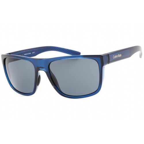 Men's Sunglasses - Deep Transparent Blue Full Rim / CK22556S 406 - Calvin Klein Retail - Modalova