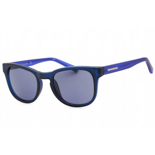 Men's Sunglasses - Matte Crystal Navy Full Rim Frame / R719S 414 - Calvin Klein Retail - Modalova