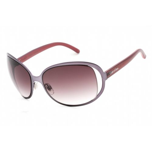Women's Sunglasses - Satin Mauve Full Rim Oval Frame / R334S 654 - Calvin Klein Retail - Modalova