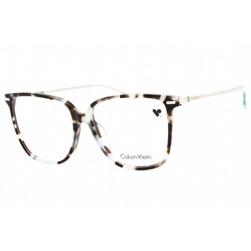 Women's Eyeglasses - Aqua Tortoise Plastic Full Rim Frame / CK22543 444 - Calvin Klein - Modalova