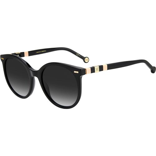 Women's Sunglasses - Black Pink Round Acetate Frame / CH 0046/S 03H2 - Carolina Herrera - Modalova