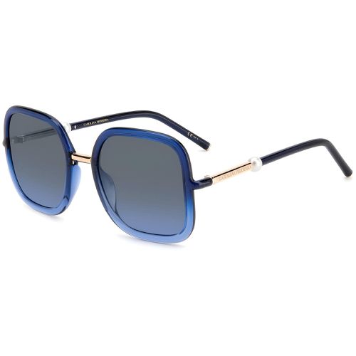 Women's Sunglasses - Blue Azure Full Rim Oversized / HER 0078/G 0ZX9 - Carolina Herrera - Modalova
