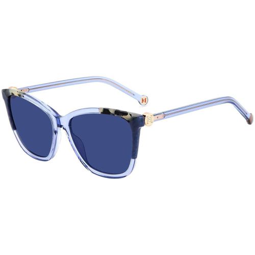 Women's Sunglasses - Blue Havana Cat Eye Frame / CH 0052/S 0YGF - Carolina Herrera - Modalova