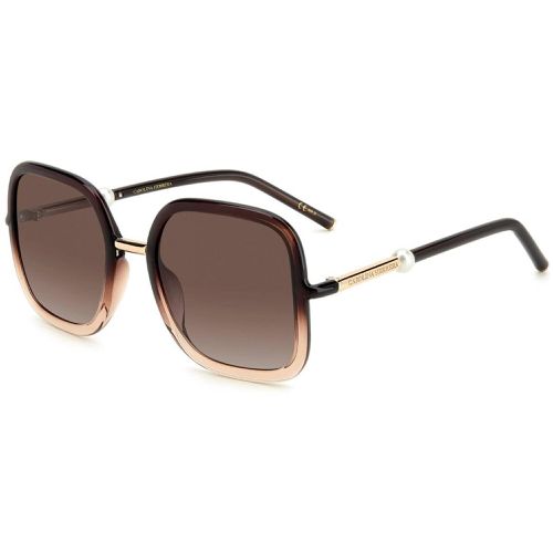 Women's Sunglasses - Brown Nude Full Rim Oversized / HER 0078/G 008M - Carolina Herrera - Modalova