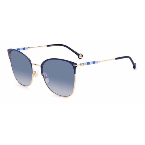 Women's Sunglasses - Gold Blue Cat Eye Frame / CH 0036/S 0LKS/DG - Carolina Herrera - Modalova