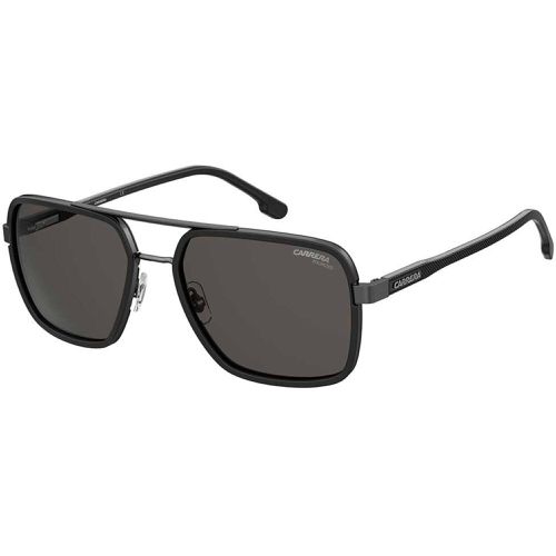 Men's Sunglasses - Ruthenium Black Plastic Full Rim Navigator / 256/S 0V81 - Carrera - Modalova