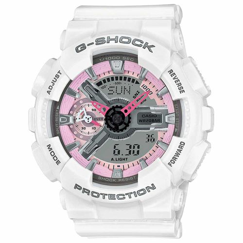 Women's Alarm Watch - G-Shock S Series Dive Ana-Digi Grey Dial / GMAS110MP-7A - Casio - Modalova