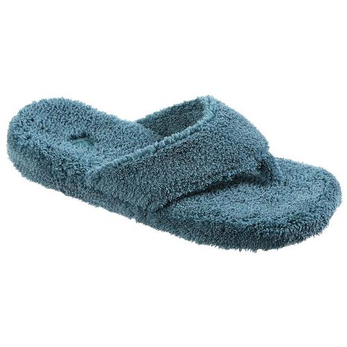 Women's Slippers - Spa Thong Velvety Soft, Peacock, L / A10454PEAWL - Acorn - Modalova