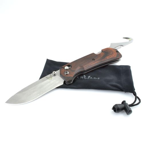 Knife - Grizzly Creek Wood Handle Steel Blade Axis Lock Folder / 15060-2 - Benchmade - Modalova