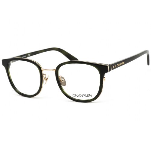 Unisex Eyeglasses - Green Havana Plastic Frame Clear Lens / CK18525A 340 - Calvin Klein - Modalova