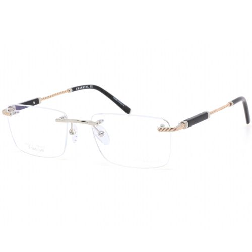 Men's Eyeglasses - Rimless Shiny Silver/Gold Titanium Frame / PC75072 C02 - Charriol - Modalova
