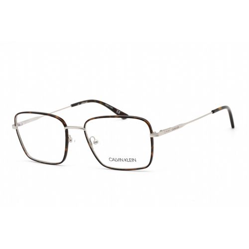 Men's Eyeglasses - Rectangular Dark Tortoise Metal Frame / CK20114 235 - Calvin Klein - Modalova