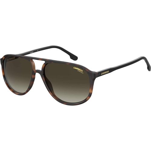 Men's Sunglasses - Black Rectangular Frame Grey Polarized Lens / 4013/S 807 - Carrera - Modalova