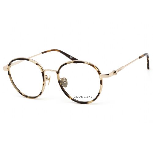 Women's Eyeglasses - Khaki Tortoise Frame Clear Lens / CK18110A 244 - Calvin Klein - Modalova