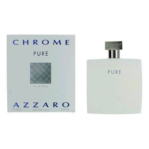 Chrome Pure by , 3.4 oz Eau De Toilette Spray for Men - Azzaro - Modalova