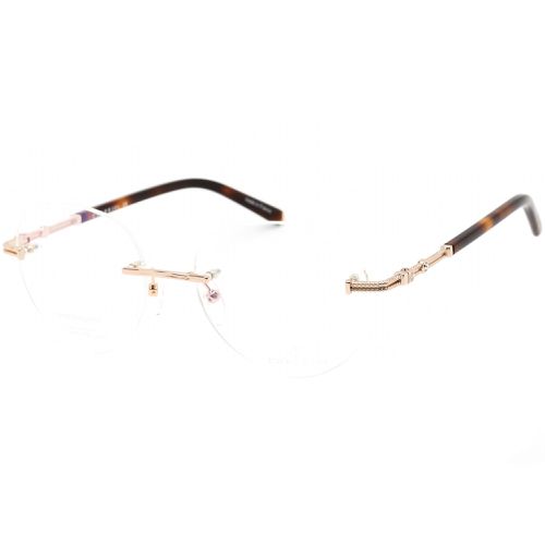 Women's Eyeglasses - Shiny Gold/Tortoise Round Shaped Frame / PC71043 C01 - Charriol - Modalova