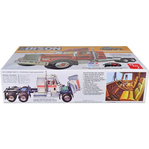 Skill 3 1/25 Scale Model Kit - Chevrolet Bison Truck Tractor - AMT - Modalova