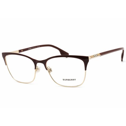 Women's Eyeglasses - Light Gold/Bordeaux Metal Cat Eye Frame / 0BE1362 1292 - BURBERRY - Modalova