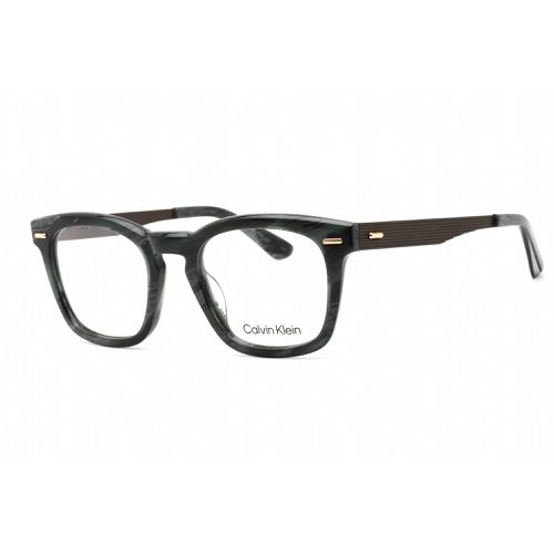 Men's Eyeglasses - Full Rim Horn Blue Plastic Rectangular / CK21517 420 - Calvin Klein - Modalova