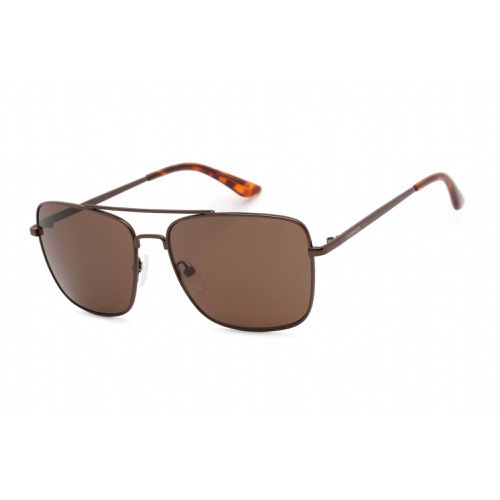 Women's Sunglasses - Rectangular Frame Brown Lens / CK19136S 200 - Calvin Klein Retail - Modalova
