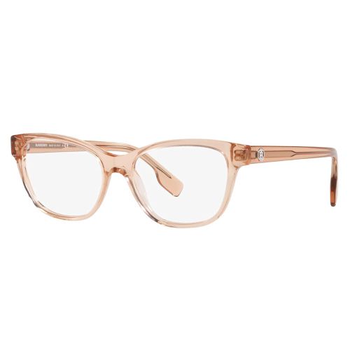 Women's Eyeglasses - Transparent Peach Pink Cat Eye Full Rim / BE2346 3358 - BURBERRY - Modalova