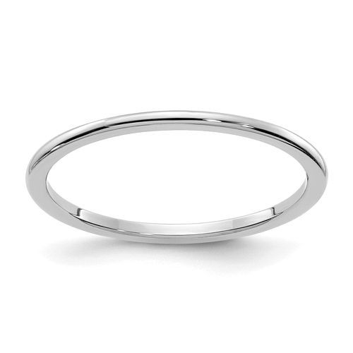 K White Gold 1.2mm Half Round Stackable Band - Stackable Expressions - Modalova