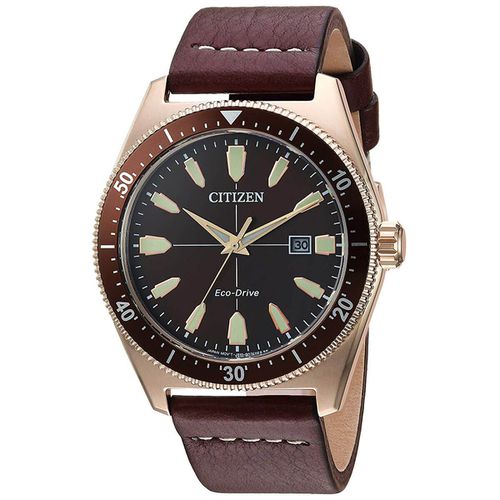 Men's Strap Watch - Brycen Brown Dial Brown Leather / AW1593-06X - Citizen - Modalova