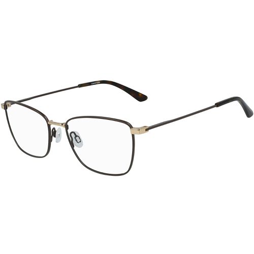 Women's Eyeglasses - Matte Dark Brown Rectangular Frame / CK20128 201 - Calvin Klein - Modalova