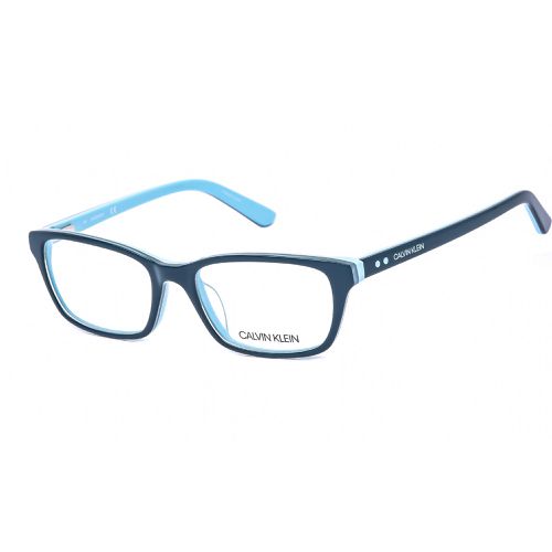 Women's Eyeglasses - Teal/Light Blue Frame Clear Lens / CK18541 436 - Calvin Klein - Modalova