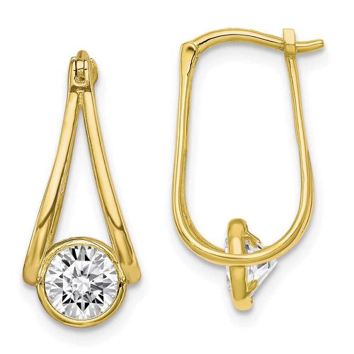 K Polished CZ Hoop Earrings - Jewelry - Modalova