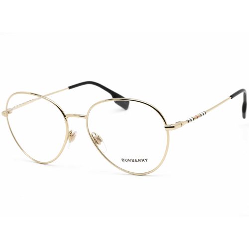 Women's Eyeglasses - Light Gold Full Rim Frame Clear Demo Lens / 0BE1366 1109 - BURBERRY - Modalova