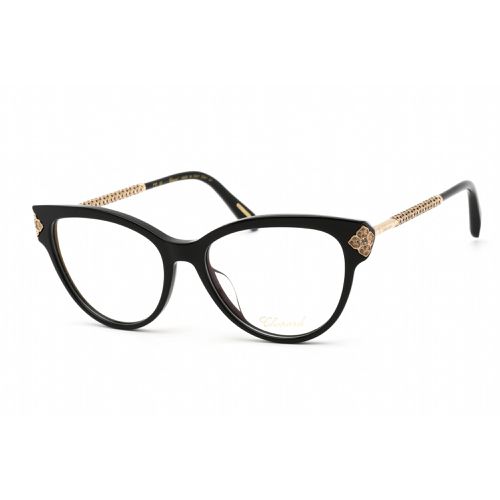 Women's Eyeglasses - Clear Demo Lens Black/Gold Plastic Frame / VCH332S 0700 - Chopard - Modalova